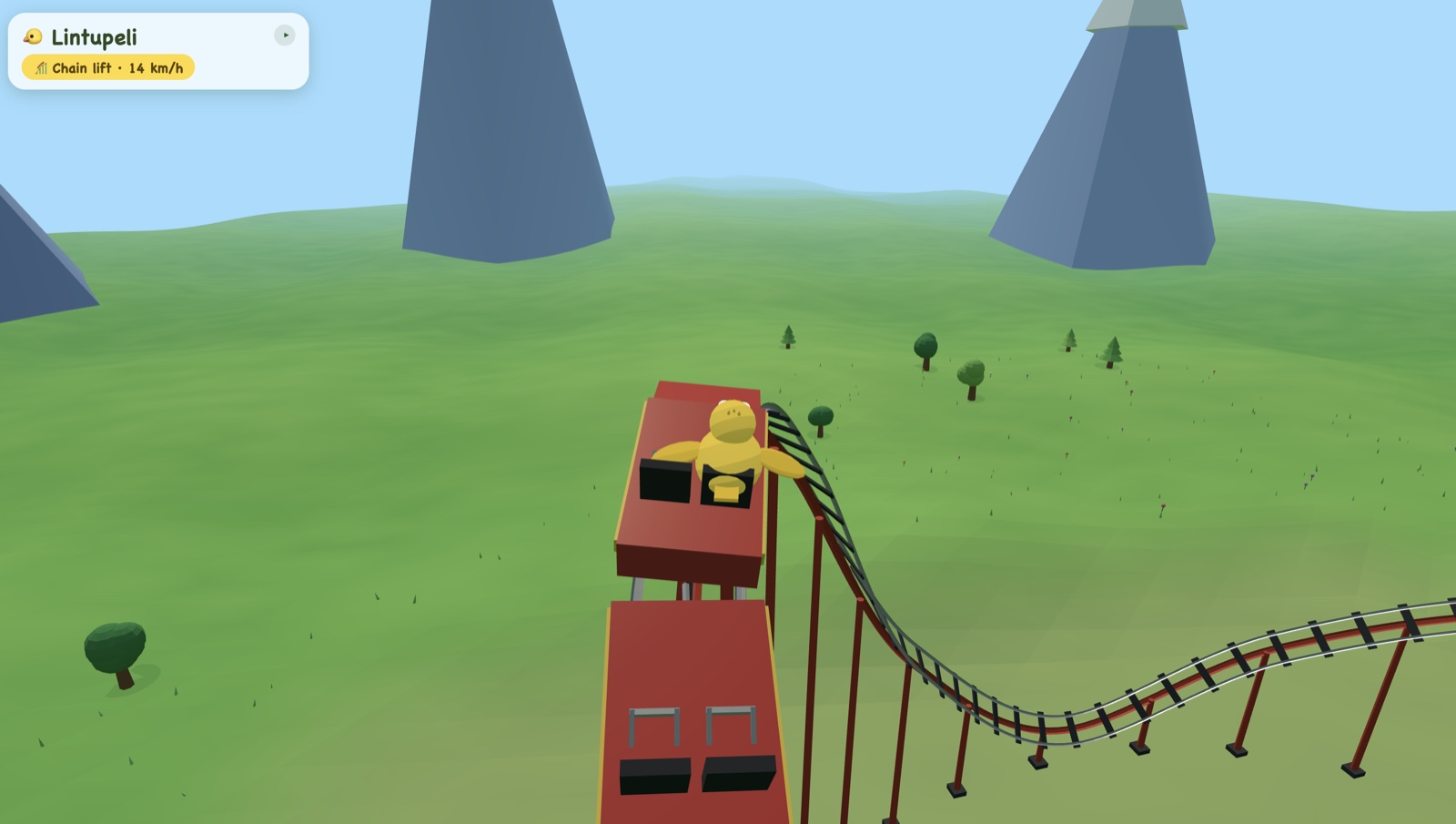 Lintupeli, a rollercoaster game
