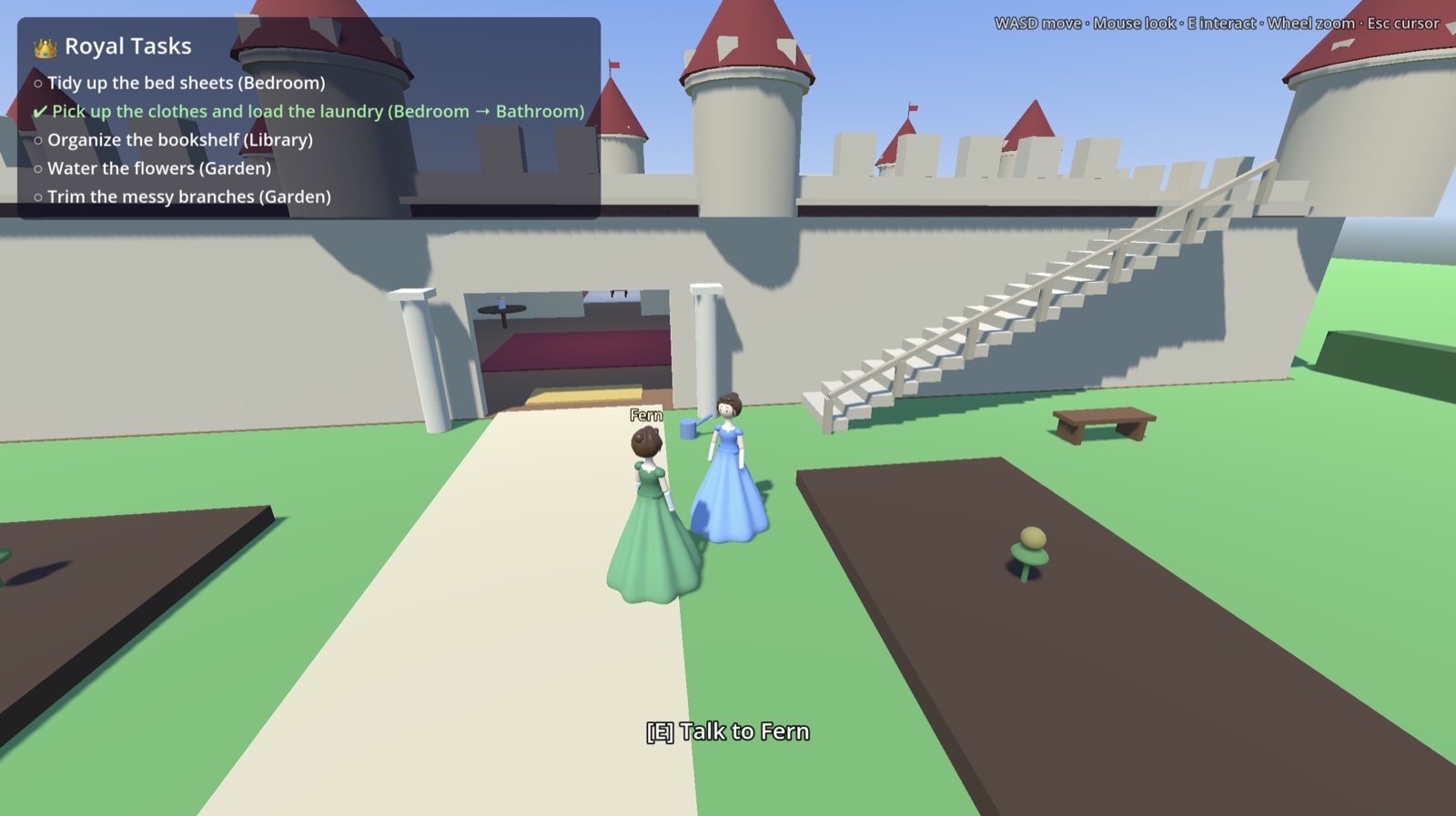 Prinsessa, a castle adventure game